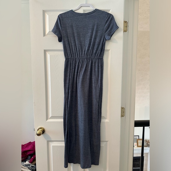 Style & Co Blue Knit Maxi Dress - Picture 2 of 2
